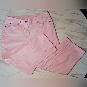 Vintage 90s Liz Claiborne Pretty Pink Cropped Jeans (8)
